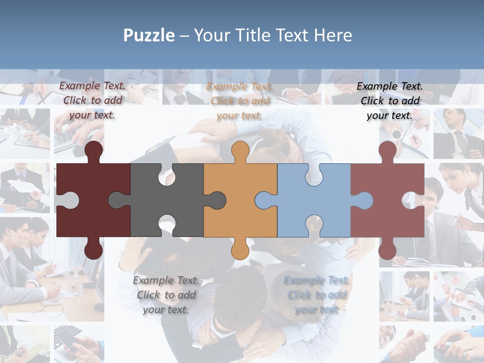 Staff Happy Businessman PowerPoint Template