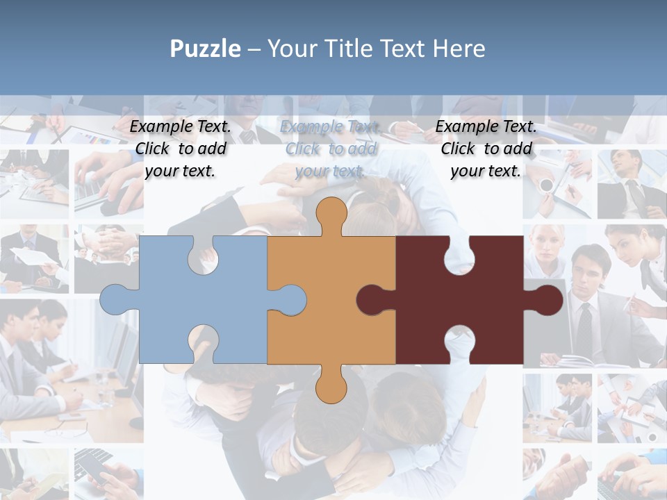 Staff Happy Businessman PowerPoint Template