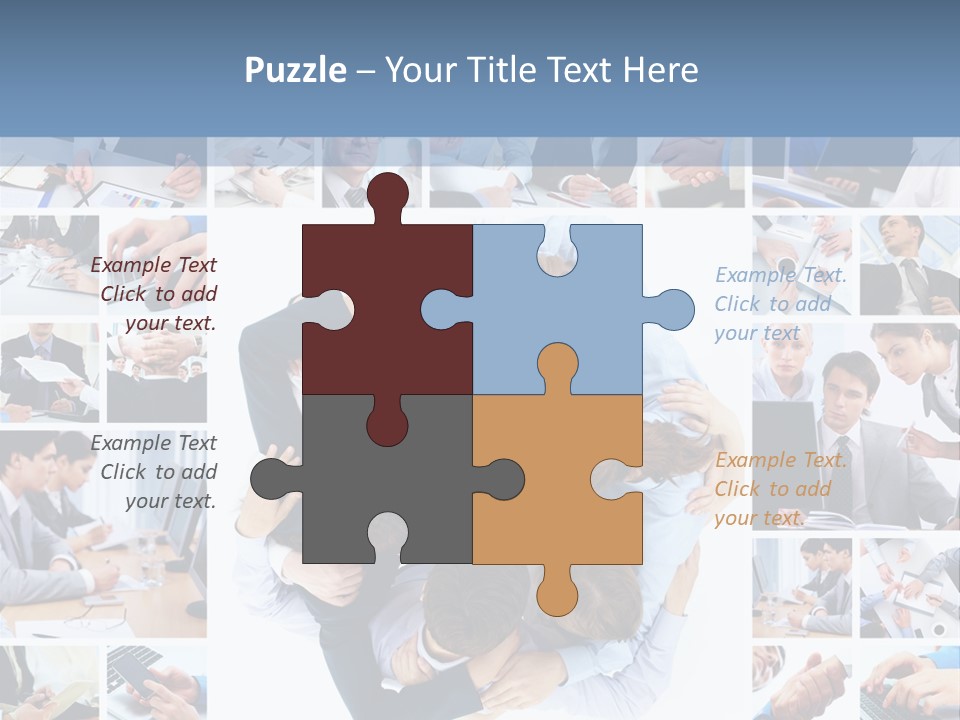 Staff Happy Businessman PowerPoint Template