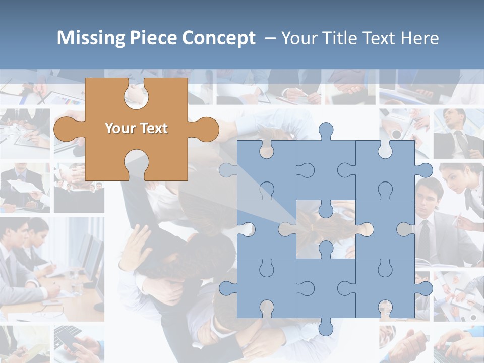 Staff Happy Businessman PowerPoint Template