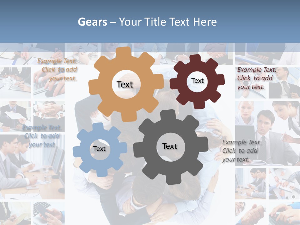 Staff Happy Businessman PowerPoint Template