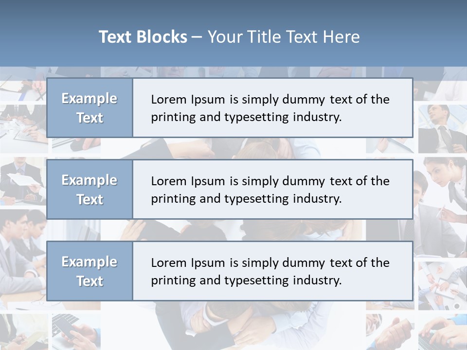 Staff Happy Businessman PowerPoint Template