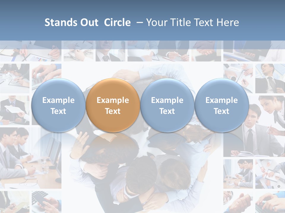 Staff Happy Businessman PowerPoint Template