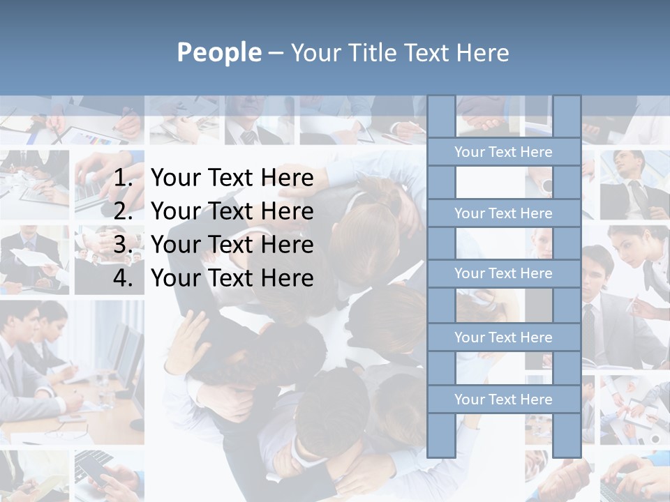 Staff Happy Businessman PowerPoint Template