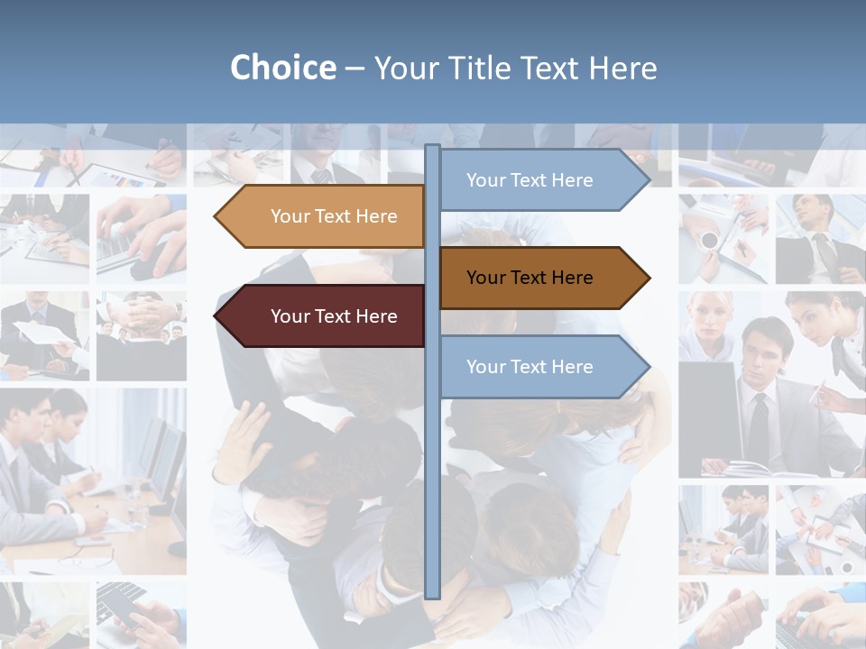 Staff Happy Businessman PowerPoint Template