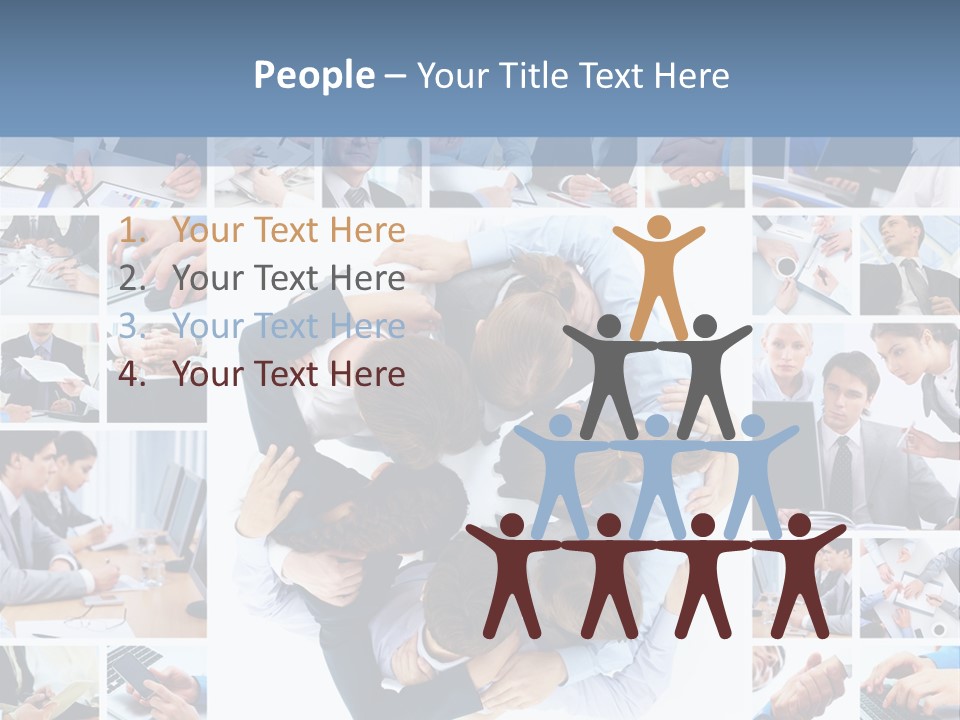 Staff Happy Businessman PowerPoint Template