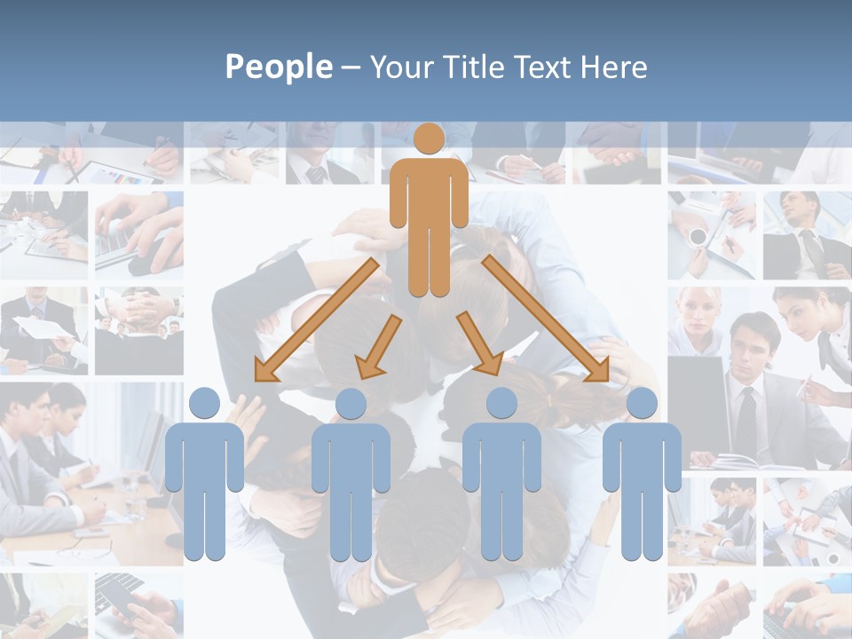 Staff Happy Businessman PowerPoint Template