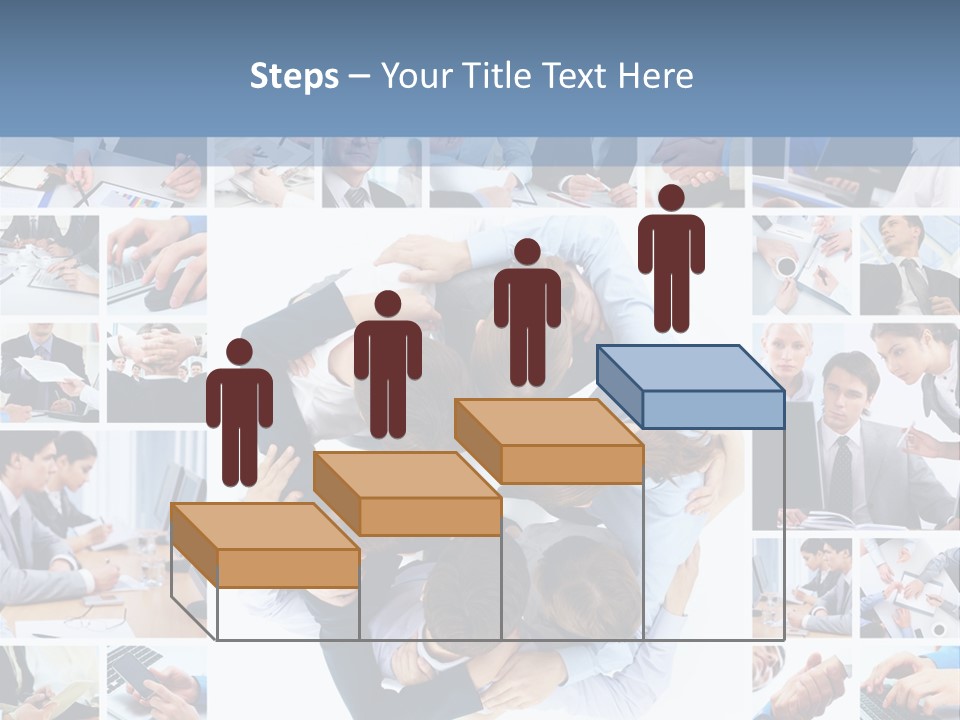 Staff Happy Businessman PowerPoint Template
