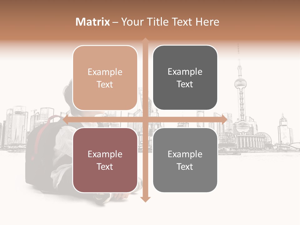 Shanghai Boy Backpack PowerPoint Template