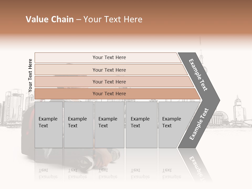 Shanghai Boy Backpack PowerPoint Template
