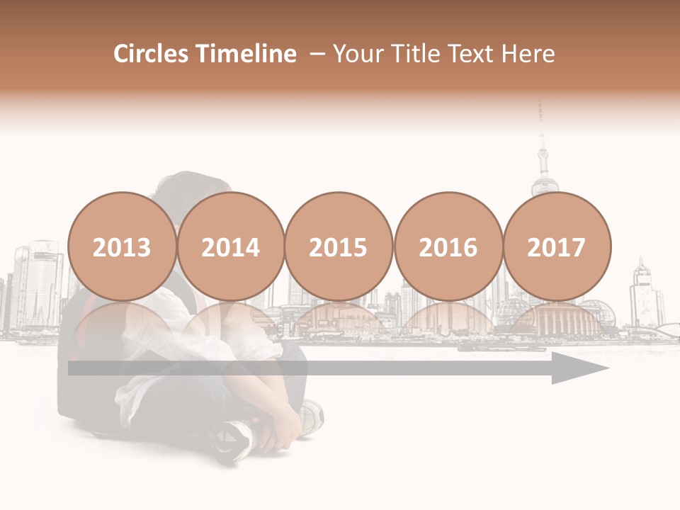 Shanghai Boy Backpack PowerPoint Template