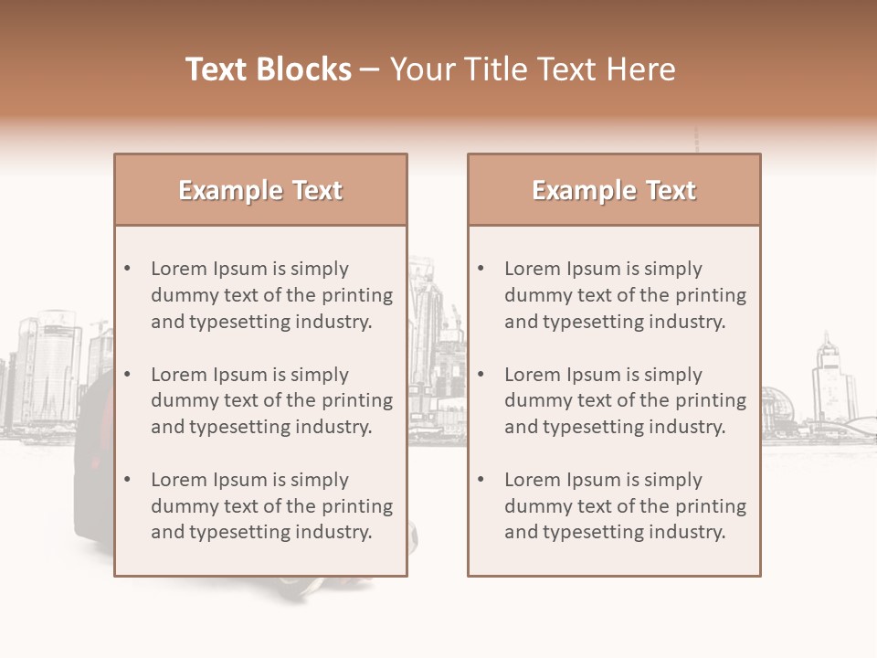 Shanghai Boy Backpack PowerPoint Template