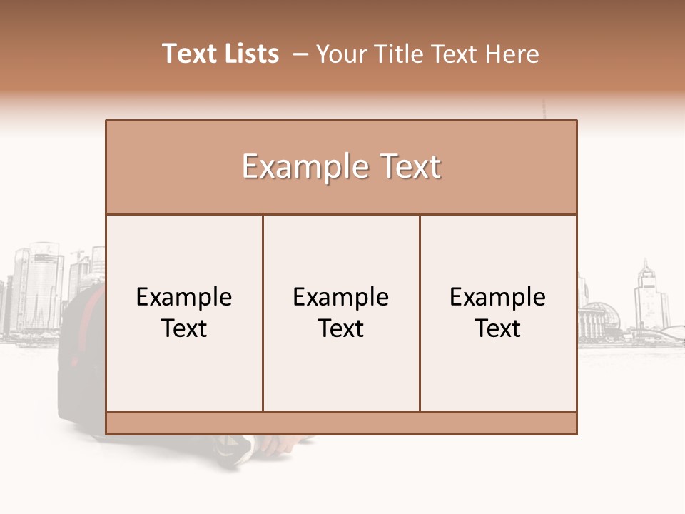 Shanghai Boy Backpack PowerPoint Template