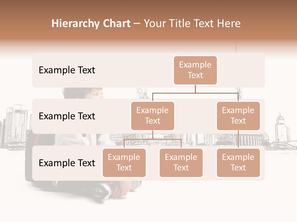 Shanghai Boy Backpack PowerPoint Template