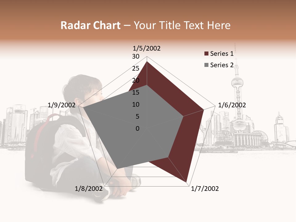 Shanghai Boy Backpack PowerPoint Template
