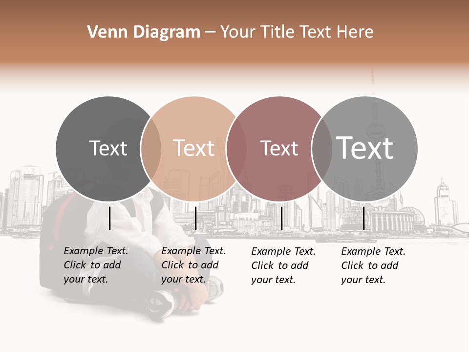 Shanghai Boy Backpack PowerPoint Template