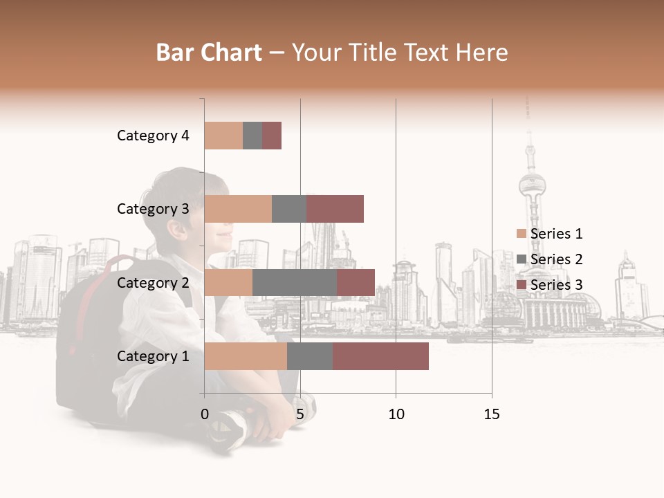 Shanghai Boy Backpack PowerPoint Template