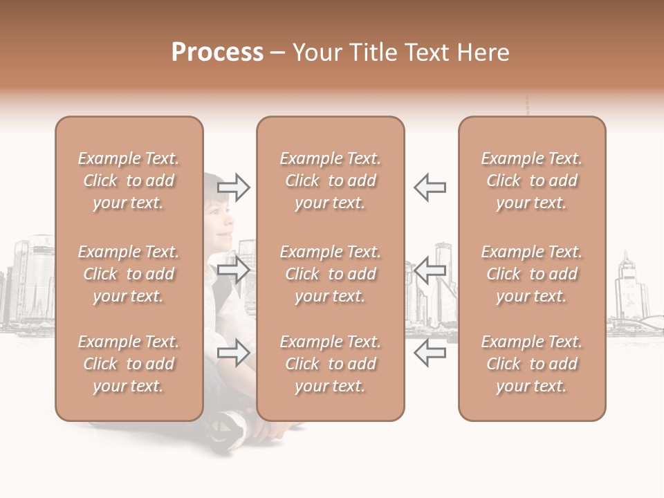 Shanghai Boy Backpack PowerPoint Template