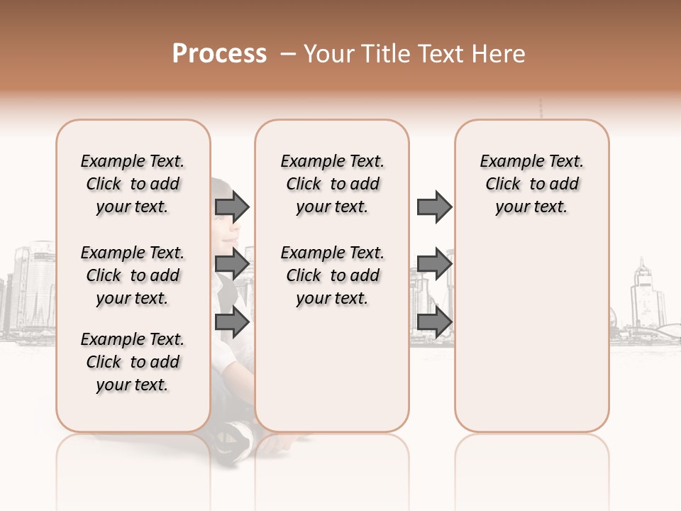 Shanghai Boy Backpack PowerPoint Template