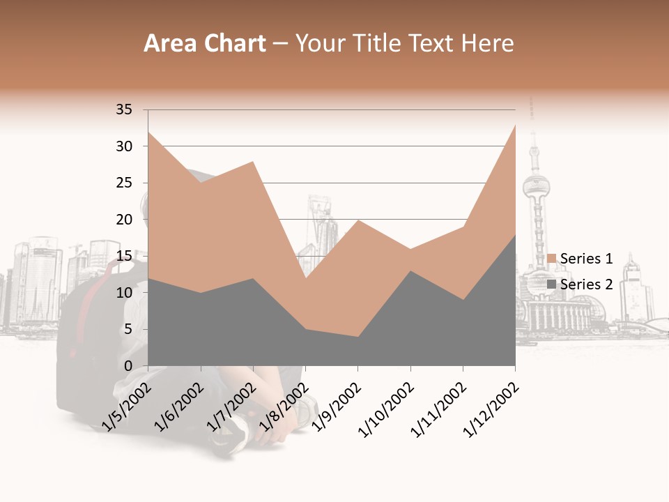 Shanghai Boy Backpack PowerPoint Template