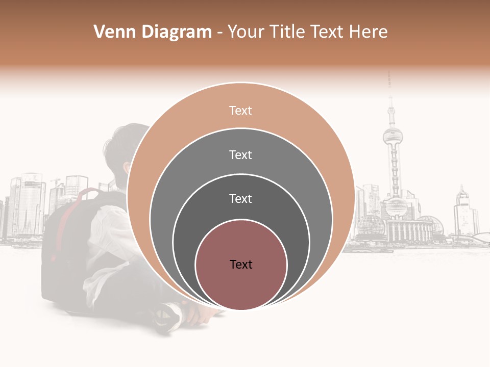 Shanghai Boy Backpack PowerPoint Template
