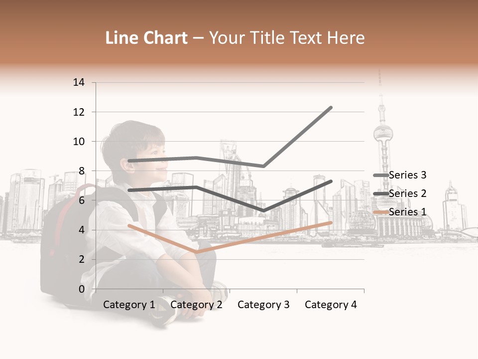 Shanghai Boy Backpack PowerPoint Template