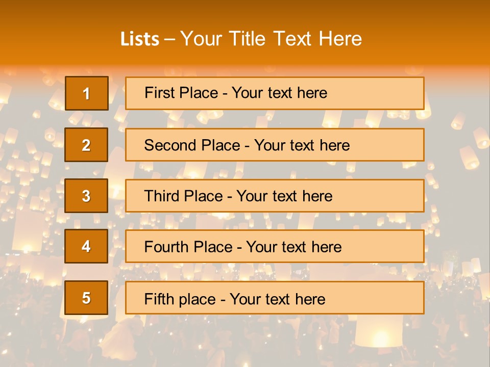 Party Tradition Lantern PowerPoint Template