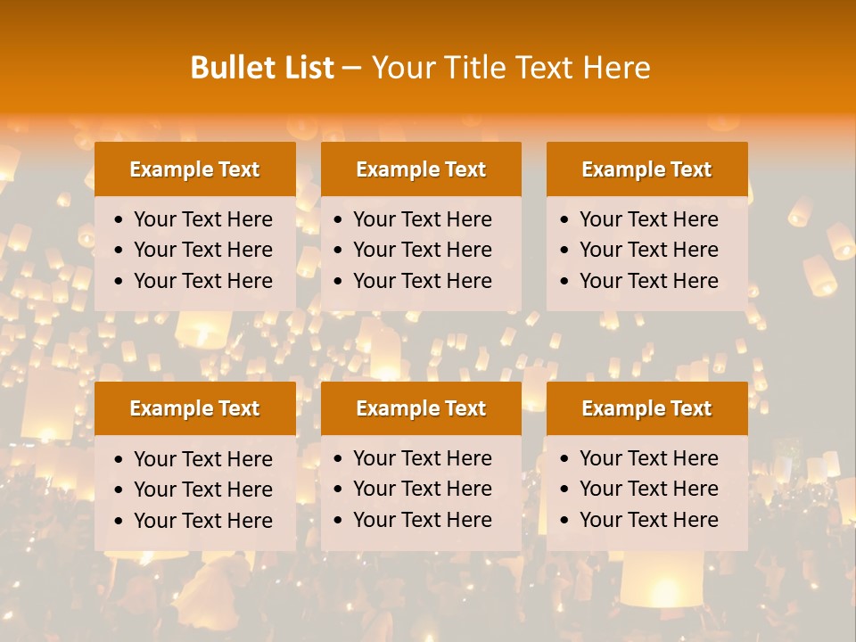 Party Tradition Lantern PowerPoint Template