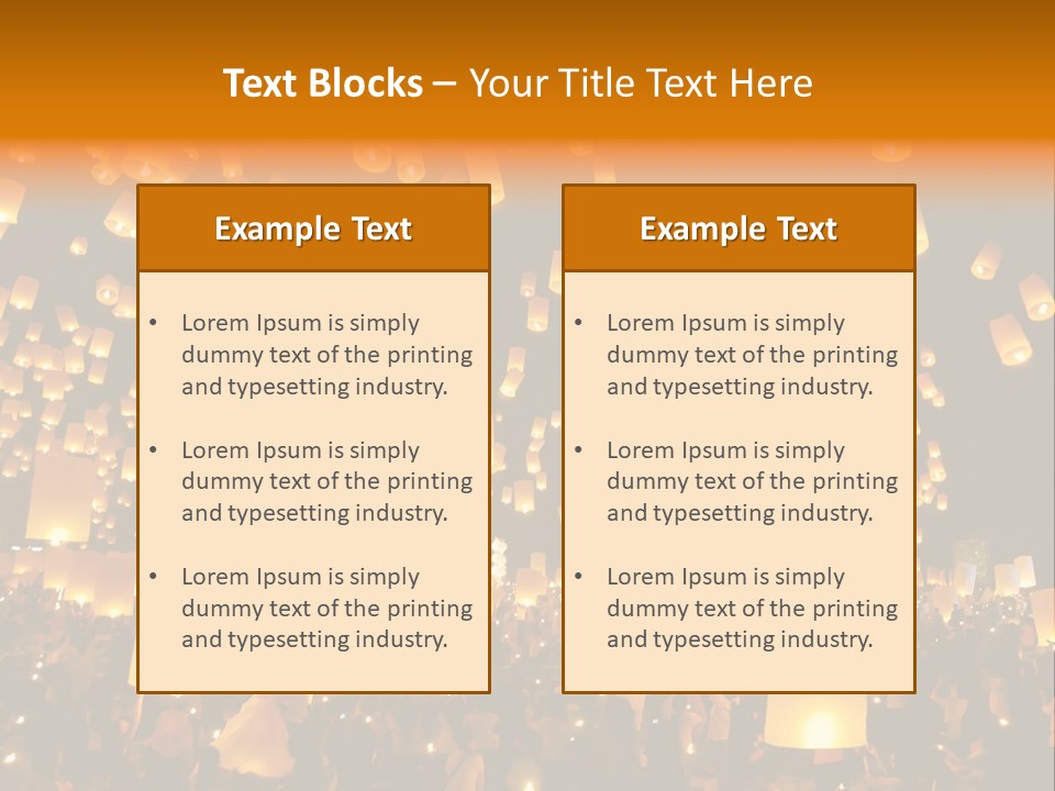 Party Tradition Lantern PowerPoint Template