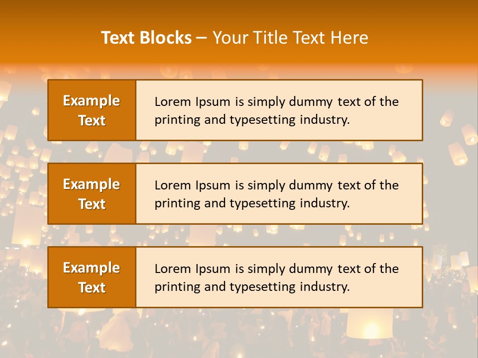 Party Tradition Lantern PowerPoint Template