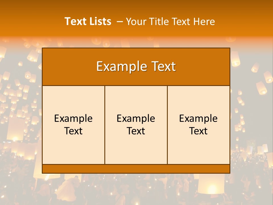 Party Tradition Lantern PowerPoint Template