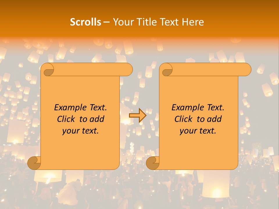 Party Tradition Lantern PowerPoint Template