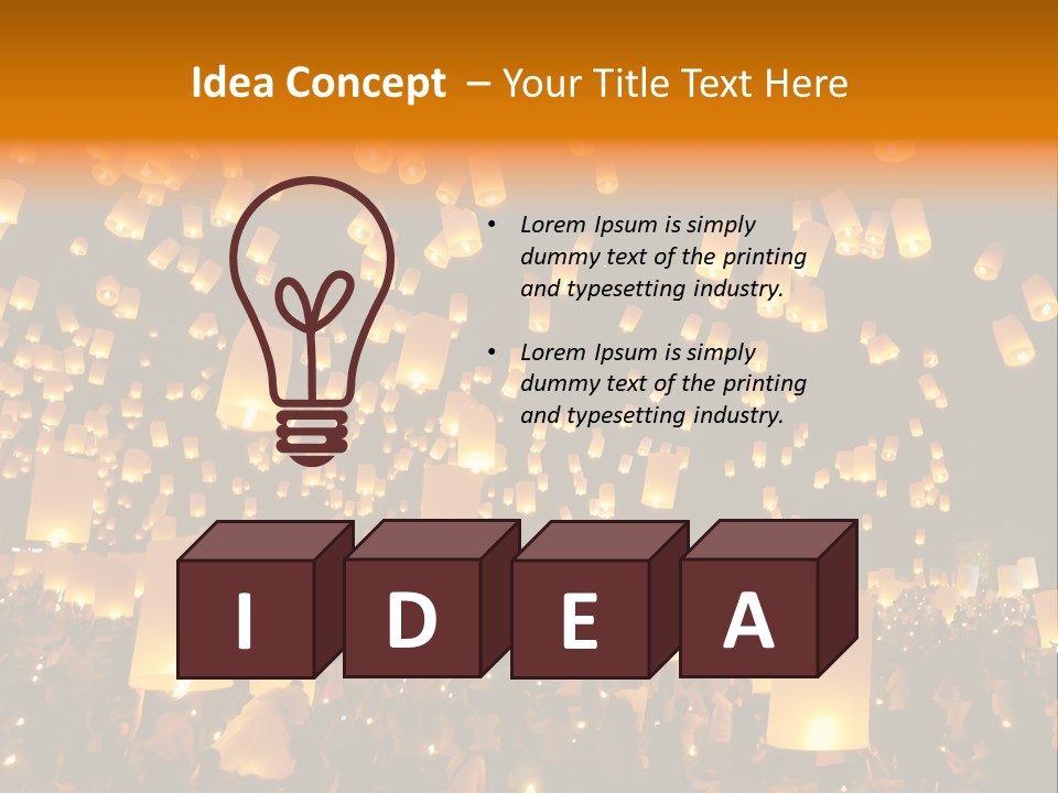 Party Tradition Lantern PowerPoint Template