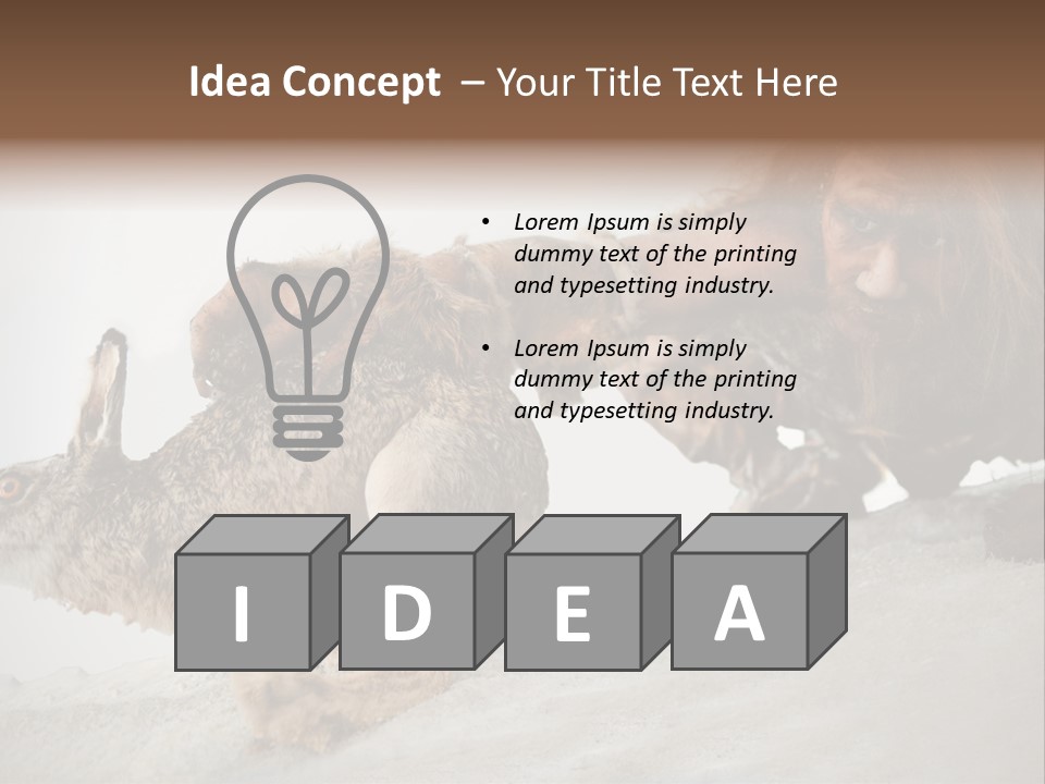 Masculinity Cave Ancient PowerPoint Template