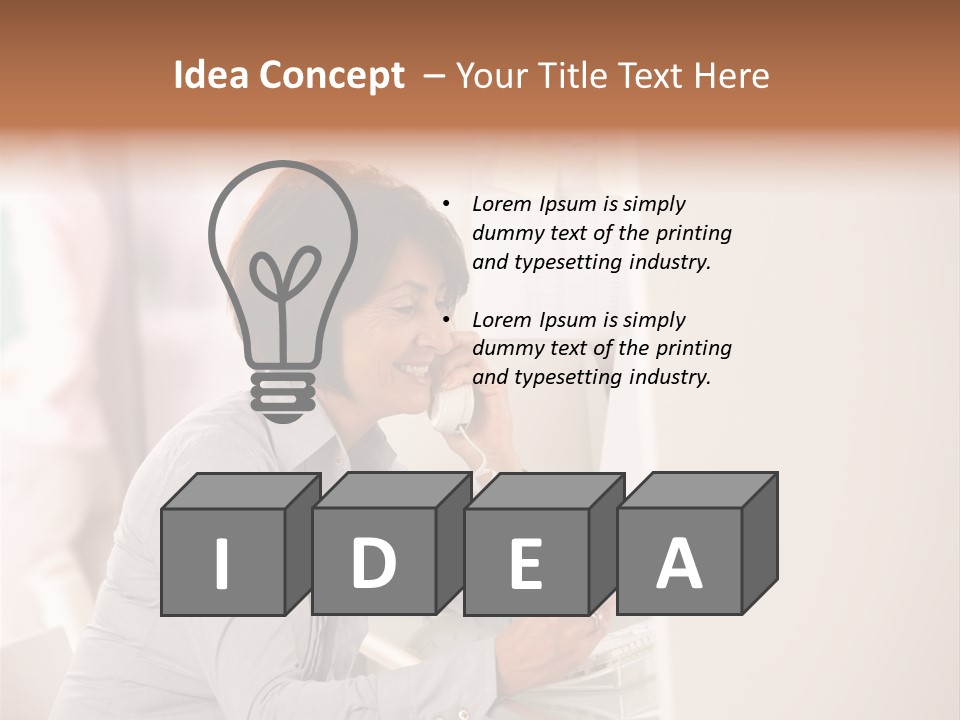 Healthy Pea Ripe PowerPoint Template