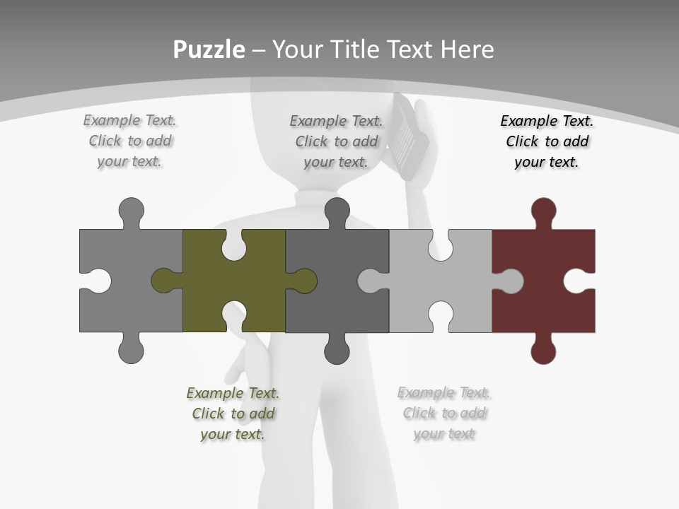 Telephone Office Worker PowerPoint Template