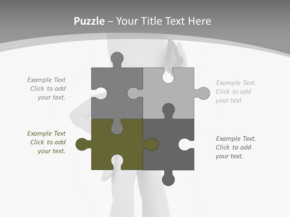 Telephone Office Worker PowerPoint Template