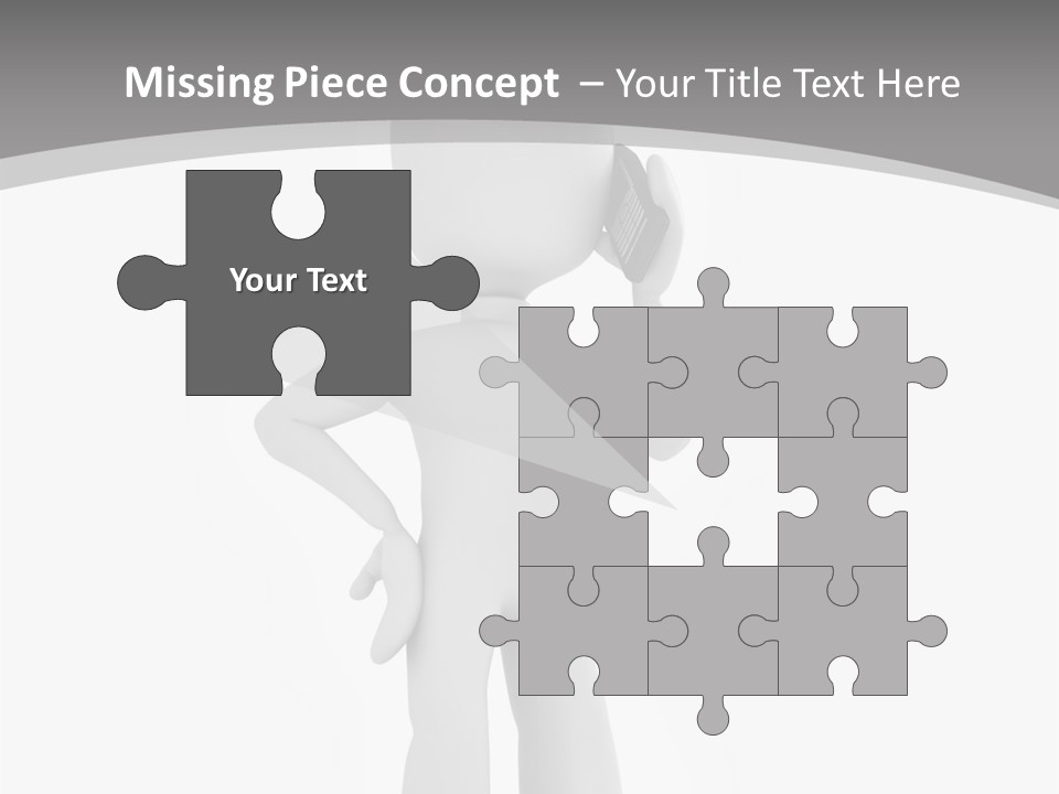 Telephone Office Worker PowerPoint Template