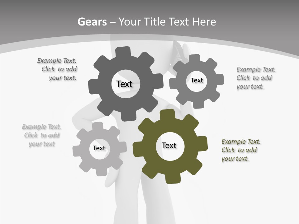 Telephone Office Worker PowerPoint Template