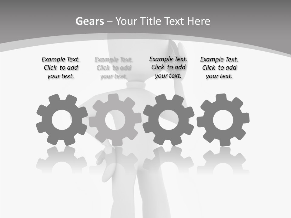 Telephone Office Worker PowerPoint Template