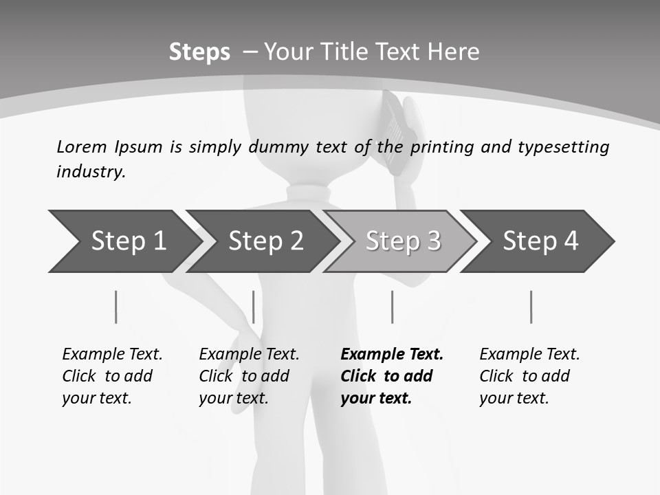 Telephone Office Worker PowerPoint Template