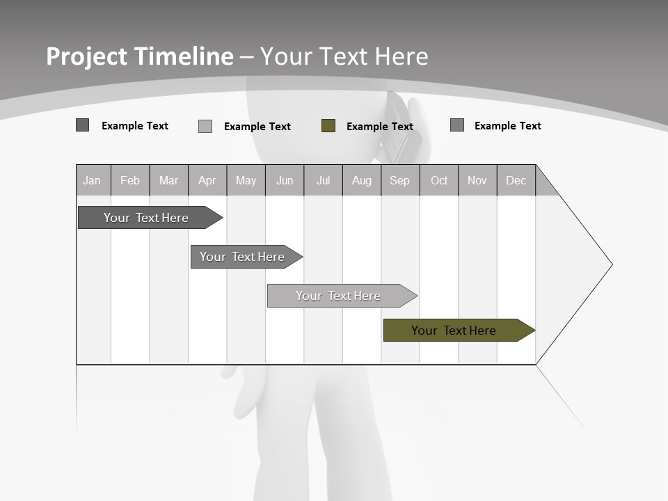 Telephone Office Worker PowerPoint Template
