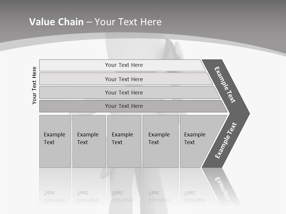 Telephone Office Worker PowerPoint Template