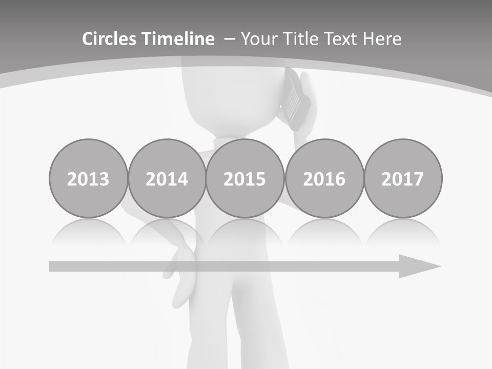 Telephone Office Worker PowerPoint Template