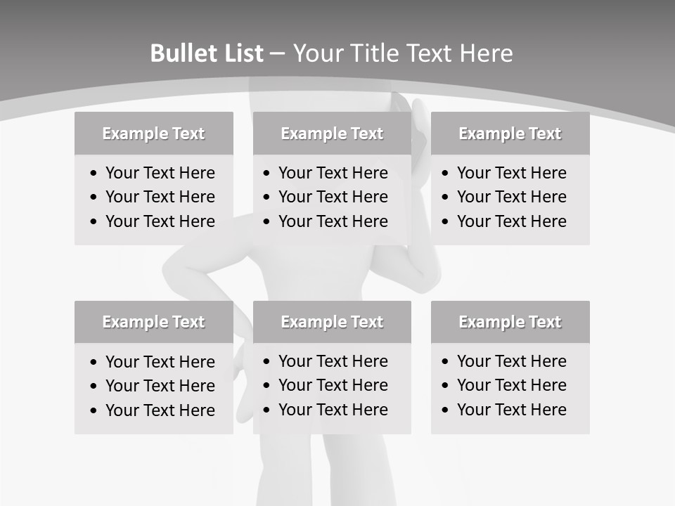 Telephone Office Worker PowerPoint Template