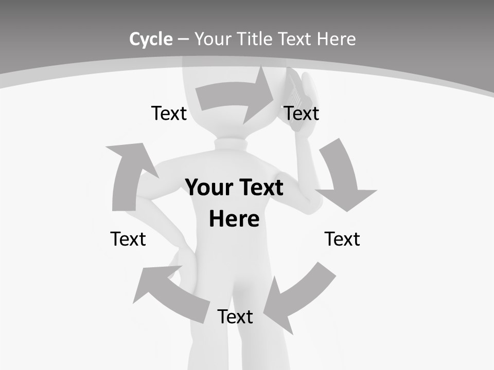 Telephone Office Worker PowerPoint Template