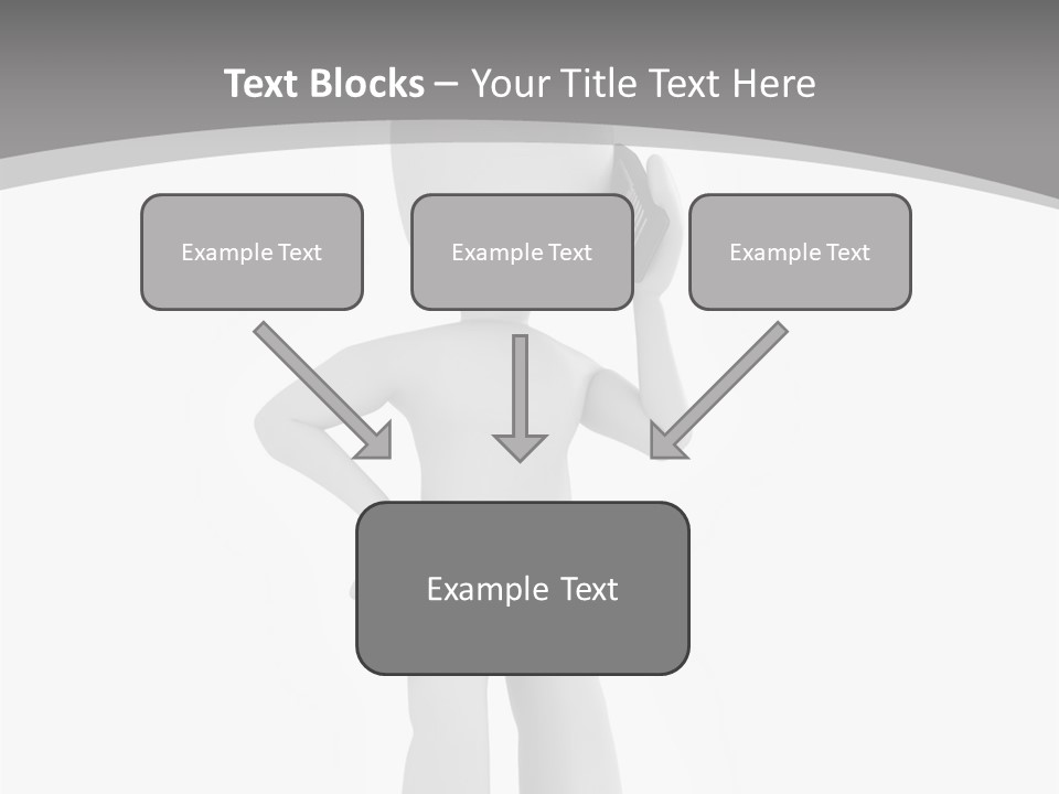 Telephone Office Worker PowerPoint Template