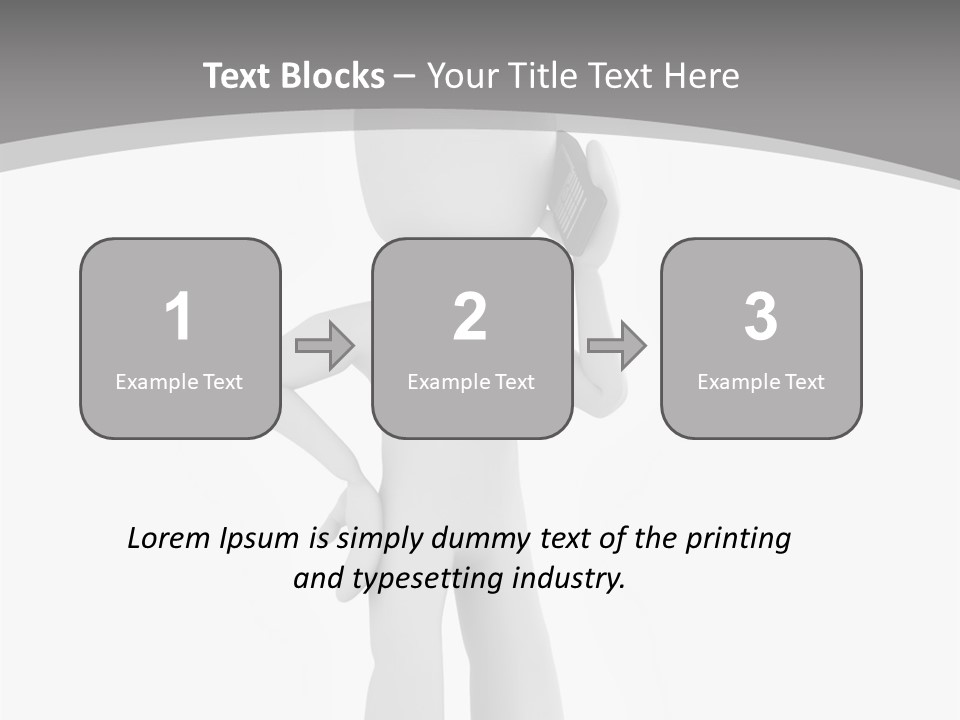 Telephone Office Worker PowerPoint Template