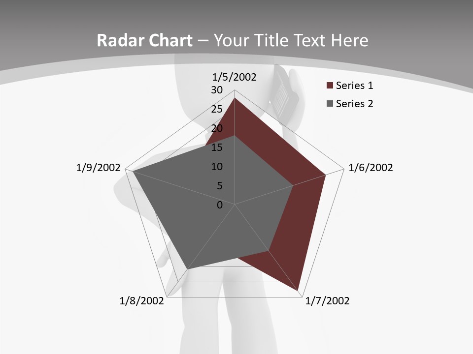 Telephone Office Worker PowerPoint Template