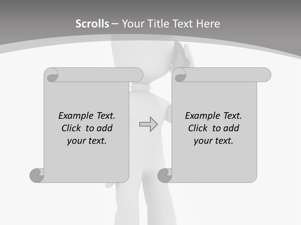 Telephone Office Worker PowerPoint Template